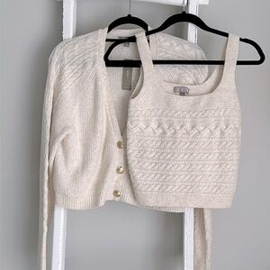 J. Crew sweater set size M